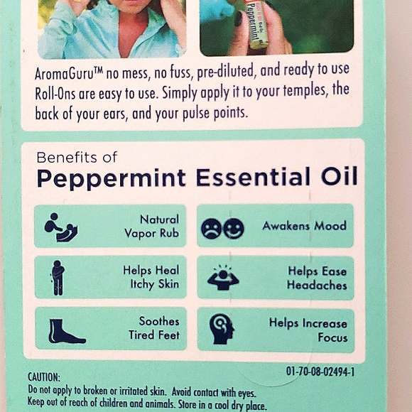 Pepermint roll-on essential oil - Picture 4 of 4